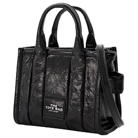 Marc Jacobs-The Micro Tote in Black Leather-Black
