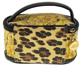 Versace-VERSACE Pouch Yellow Auth gt2781-Yellow