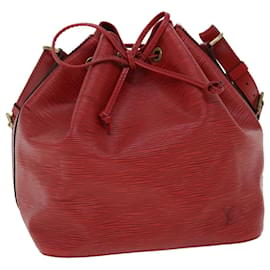 Louis Vuitton-LOUIS VUITTON Epi Petit Noe Shoulder Bag Red M44107 LV Auth lt601-Red