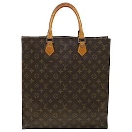 Louis Vuitton-LOUIS VUITTON Monogram Sac Plat Hand Bag M51140 LV Auth nh802-Other