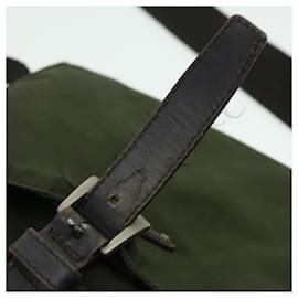 Prada-PRADA Shoulder Bag Nylon Khaki Auth bs1985-Khaki