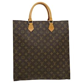 Louis Vuitton-LOUIS VUITTON Monogram Sac Plat Hand Bag M51140 LV Auth pt4507-Other