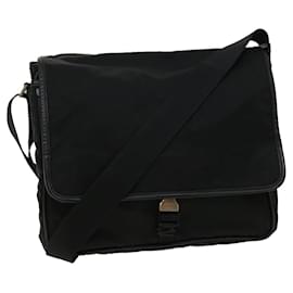Prada-PRADA Shoulder Bag Nylon Black Auth pt4399-Black