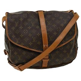 Louis Vuitton-Louis Vuitton Monogram Saumur 35 Shoulder Bag M42254 LV Auth 31319-Other