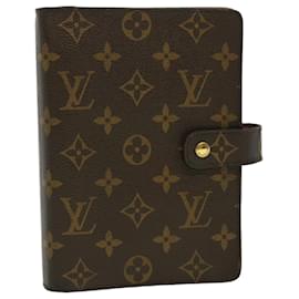 Louis Vuitton-LOUIS VUITTON Monogram Agenda MM Day Planner Cover R20105 LV Auth hk458-Other