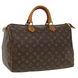 Louis Vuitton-Louis Vuitton Monogram Speedy 35 Hand Bag M41524 LV Auth 31243-Other