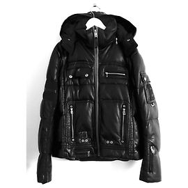 Bogner x Goan Thylmann Faux Leather Puffer Jacket Black