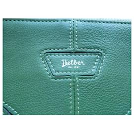 Autre Marque-belber briefcase in light green leather-Light green