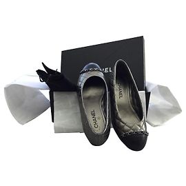 Chanel Sapatilhas de ballet Cinza