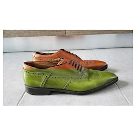 Santoni-Lace ups-Brown