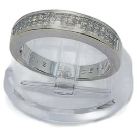 inconnue-HSI Diamond Half Alliance Ring 1 karat white gold 750  TDD53-Silvery