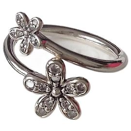 Trio neuer US-PANDORA-Ringe 6 / FR 52 Silber Hardware