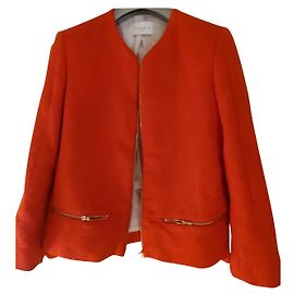 Sandro Jacke aus Wolle in Rot Größe 38 Rot