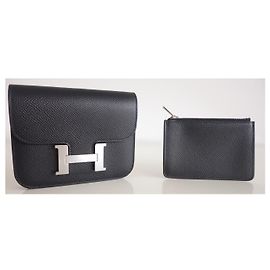 Hermès Constance Clim Wallet Black
