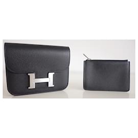 Hermès-Carteira Constance Clim-Preto