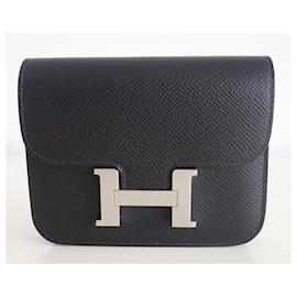 Hermès-Portemonnaie Constance Clim-Noir