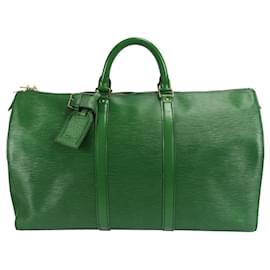 Louis Vuitton-Louis Vuitton Keepall 50 Green Epi-Green