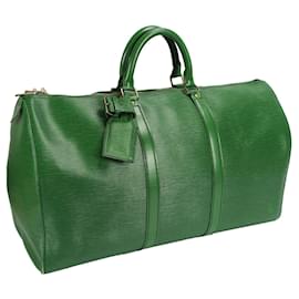Louis Vuitton-Louis Vuitton Keepall 50 Green Epi-Green