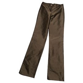 Armani calça, leggings Bronze Castanho escuro