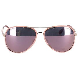 Óculos Chanel Aviator em PVC rosa Rosa