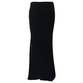 Ralph Lauren-Ralph Lauren Slip Maxi Skirt in Black Viscose -Black