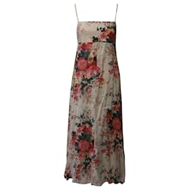 Zimmermann-Zimmermann Cassia Bandeau Midi Dress in Floral Print Linen-Other
