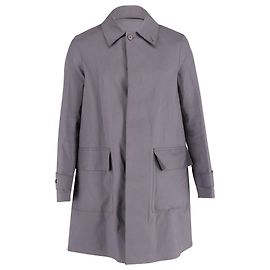 Cappotto Mackintosh di Balenciaga in cotone grigio Grigio