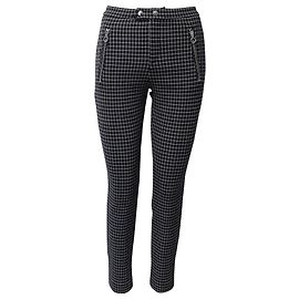 Isabel Marant Checked Pants in Black Laine Black