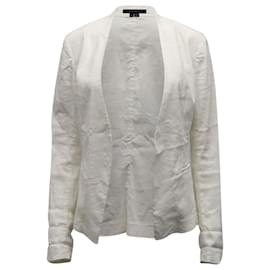 Theory-Theory Open Front Blazer in White Linen-White