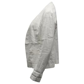 Theory-Theory Open Front Blazer in White Linen-White