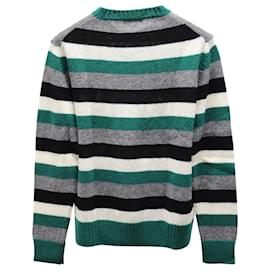 Prada-Prada Striped Sweater in Blue Wool-Other