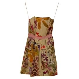 Vestido de algodón beige Massimo Rebecchi Beige