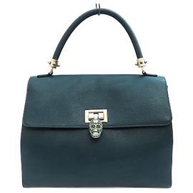 Bolsa de armas grande Philipp Plein Crystal skull em verde escuro Verde escuro