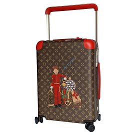 Louis Vuitton horizon 55 PIÈCE UNIQUE AU MONDE Marron Rouge
