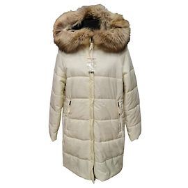 Weekend Max Mara Abrigos, Ropa de calle Blanco roto