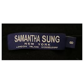 Autre Marque-Samantha Sung Shibori Tie-Dye Cardigan-Black