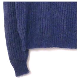 Masscob-Masscob Blue Mohair Sweater-Blue