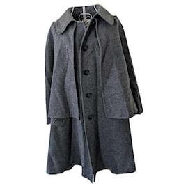 Hermès-Hermès cashmere coat-Grey