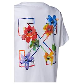 Off White-OFF-WHITE COTTON JERSEY T-SHIRT WITH LOGO-White,Multiple colors