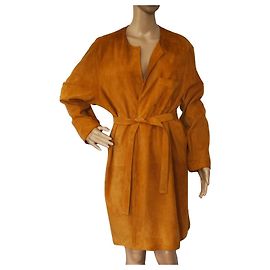 Autre Marque Caramel Deerskin Coat Caramel
