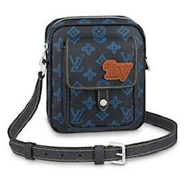 Louis Vuitton-LV Christopher tragbare Brieftasche neu-Blau