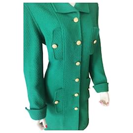 Chanel-chanel tweed jacket-Green
