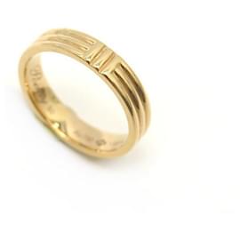 Poiray-POIRAY MY FIRST T RING 50 In yellow gold 18K 4 GR + GOLD RING JEWEL BOX-Golden