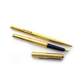 Autre Marque NEW PARKER PENS SET 95 THREADED FEATHER AND BALL GOLD PLATED PENS Golden