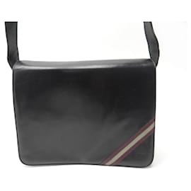 Balenciaga-BOLSA DE BOLSAS VINTAGE BALENCIAGA BESACE BANDOULIERE BOLSA MENSAGEIRO-Preto