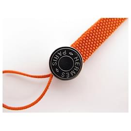 Hermès-NEW HERMES IPSO GM SADDLE CLOUD 38CM ORANGE BADGE CARD HOLDER + BOX-Orange
