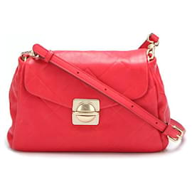 Marc Jacobs-marc jacobs Quilted Leather Crossbody Bag red-Red