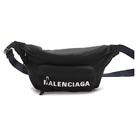 Balenciaga-Nylon Logo Belt Bag-Black