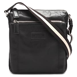 Bally-Tuston Leather Crossbody Bag-Black