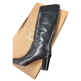 Christian Louboutin bela subida você é couro macio Preto